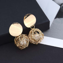Load image into Gallery viewer, Gold Color Geometric Earrings