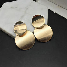 Load image into Gallery viewer, Gold Color Geometric Earrings