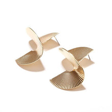 Load image into Gallery viewer, Gold Color Geometric Earrings